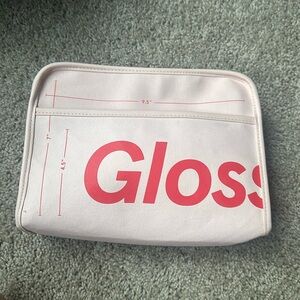 Glossier makeup bag
